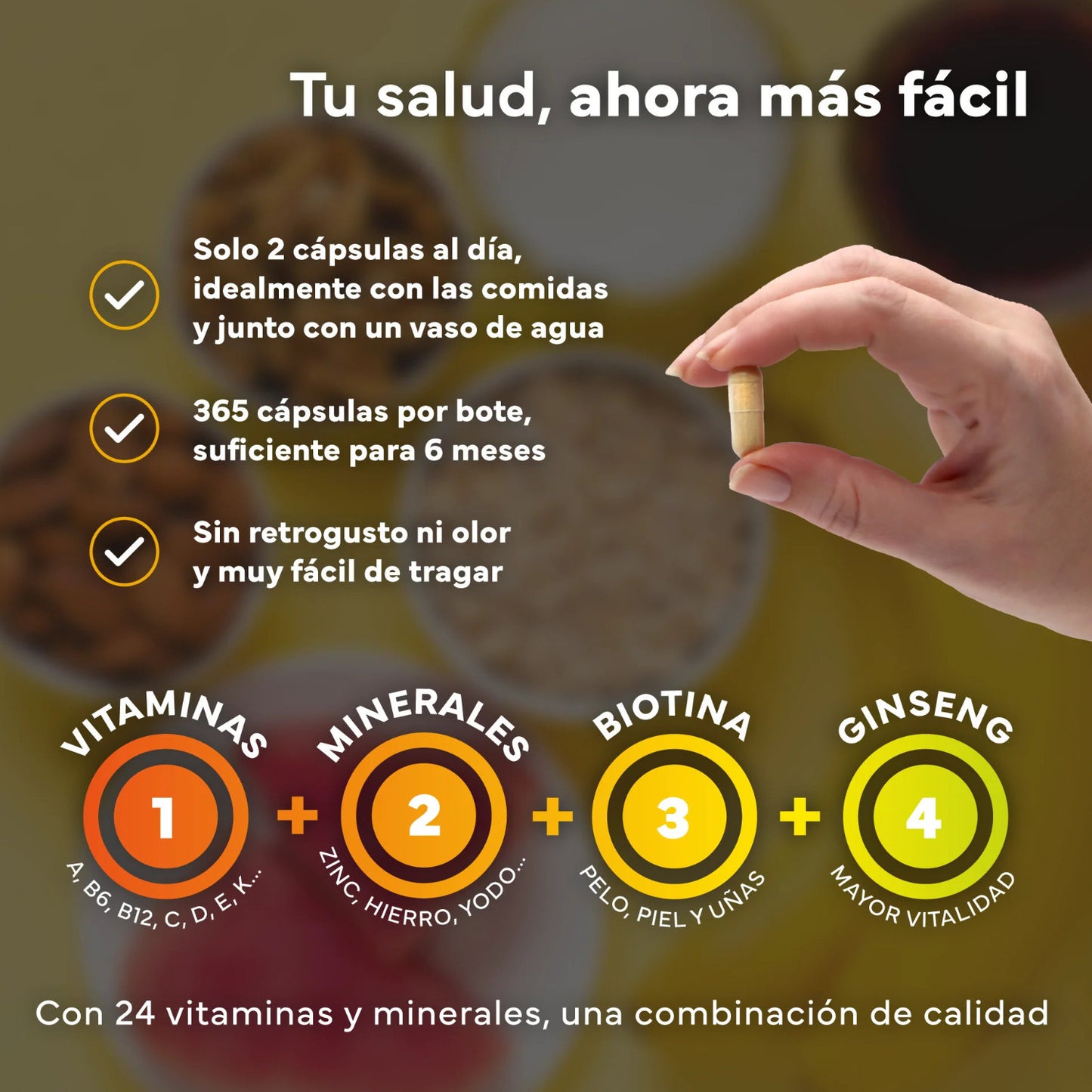 Multivitaminas Sevens Nutrition 365 cápsulas
