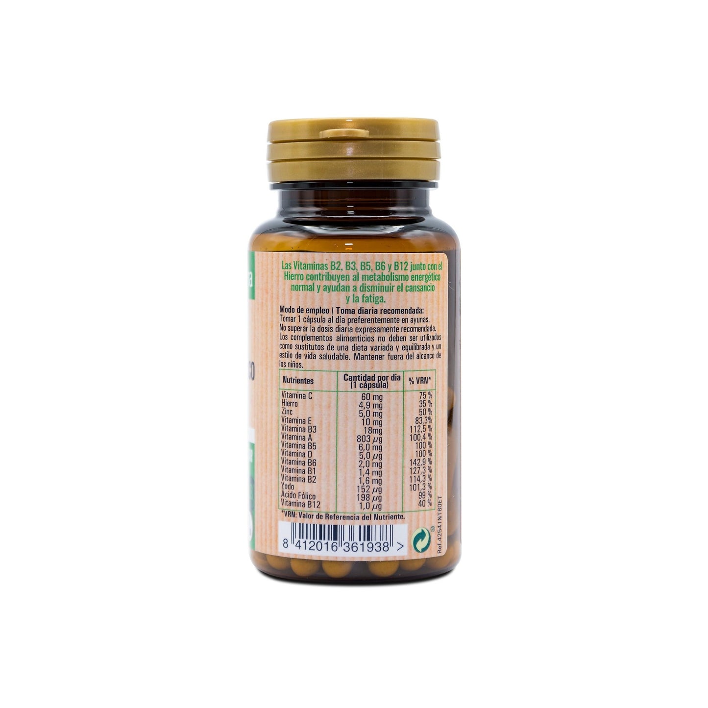 Complejo multivitamínico, 60 cápsulas. NaturTierra