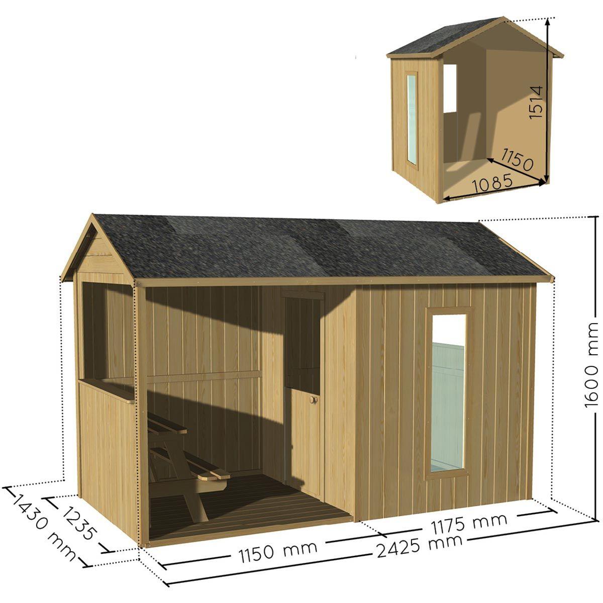 Casita infantil de madera Jazz Soulet