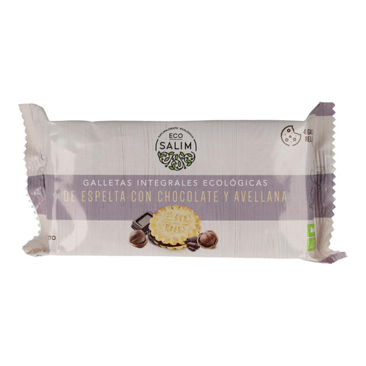Galletas espelta rellenas chocolate Eco-Salim, 80 g