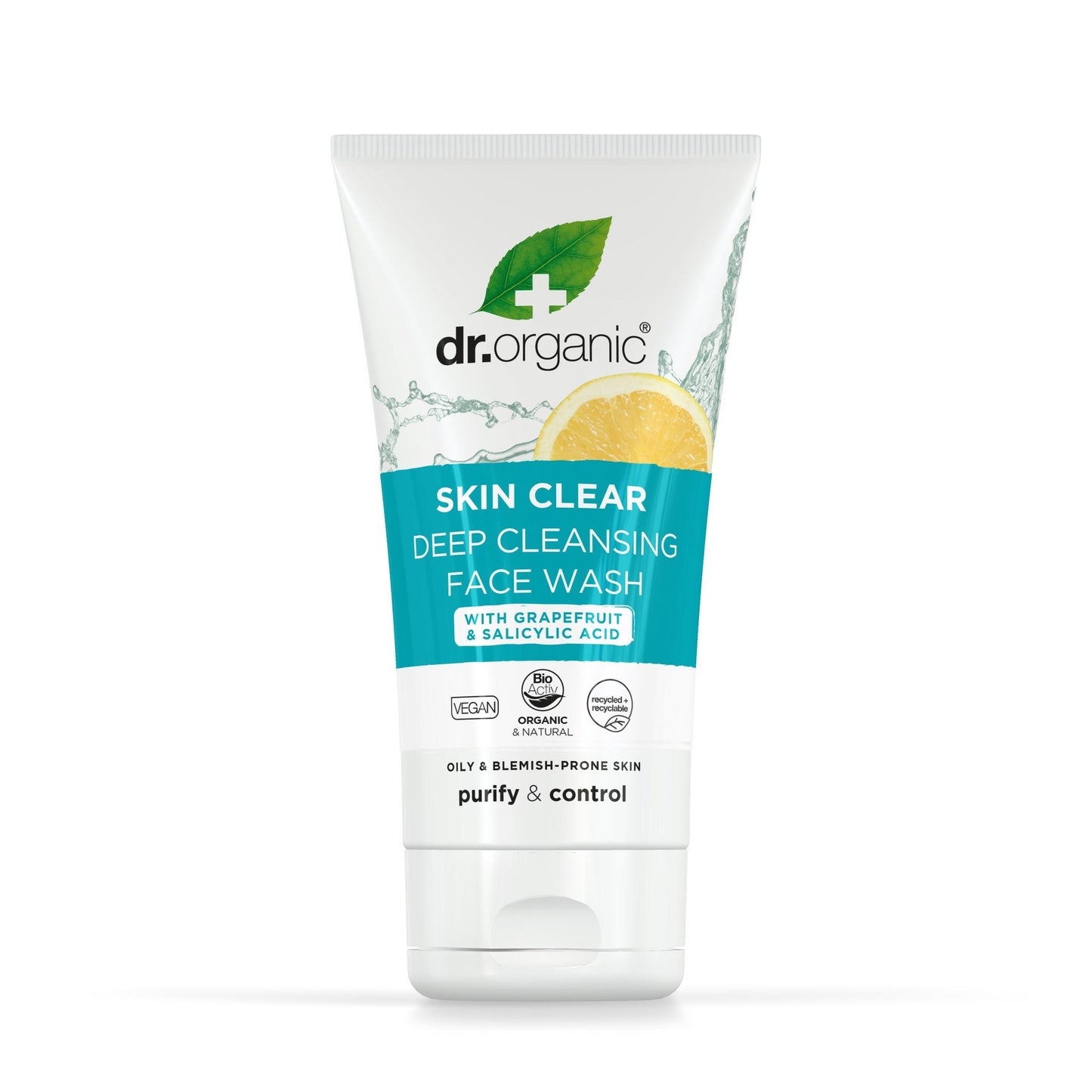 Skin clear limpiador profundo Dr. Organic 150 ml