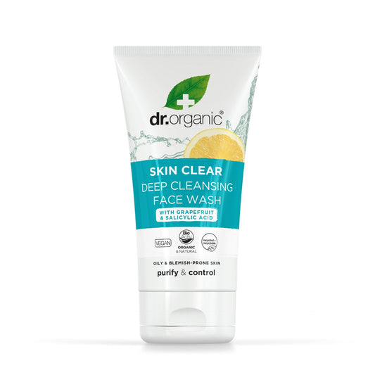 Skin clear limpiador profundo Dr. Organic 150 ml