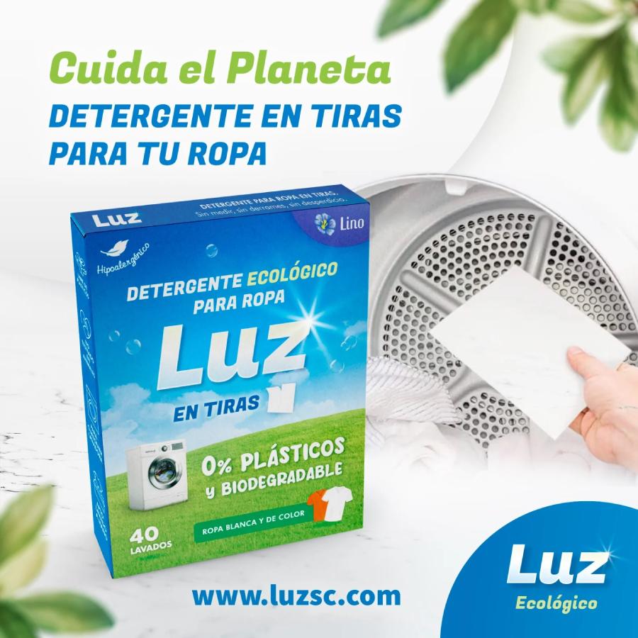 Detergente Ecológico para Ropa en Tiras Luz 40 lavados