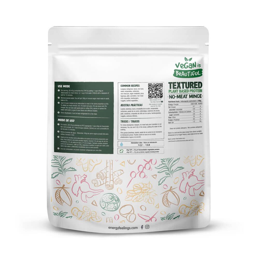 Proteína Vegetal Texturizada (PVT) - Tipo carne picada ecológica 400 g
