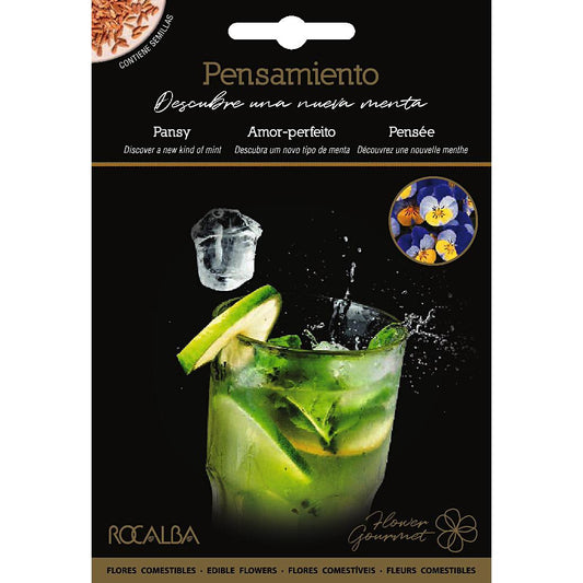 Semillas de flores comestibles de Pensamiento Rocalba