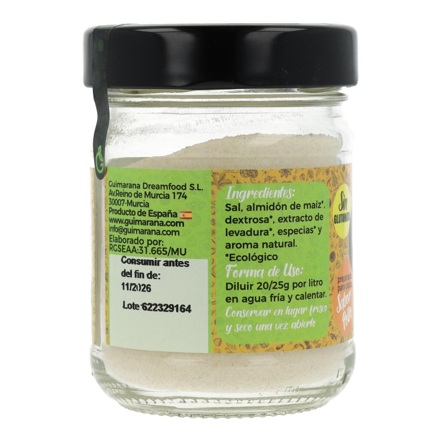 Caldo vegano sabor pollo ECO Guimarana 125 g