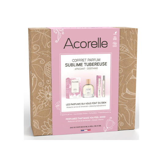 Set de Perfumes 100% de Origen Natural Fragancia Sublime Tubéreuse, Acorelle, 1x50ml + 1x10ml