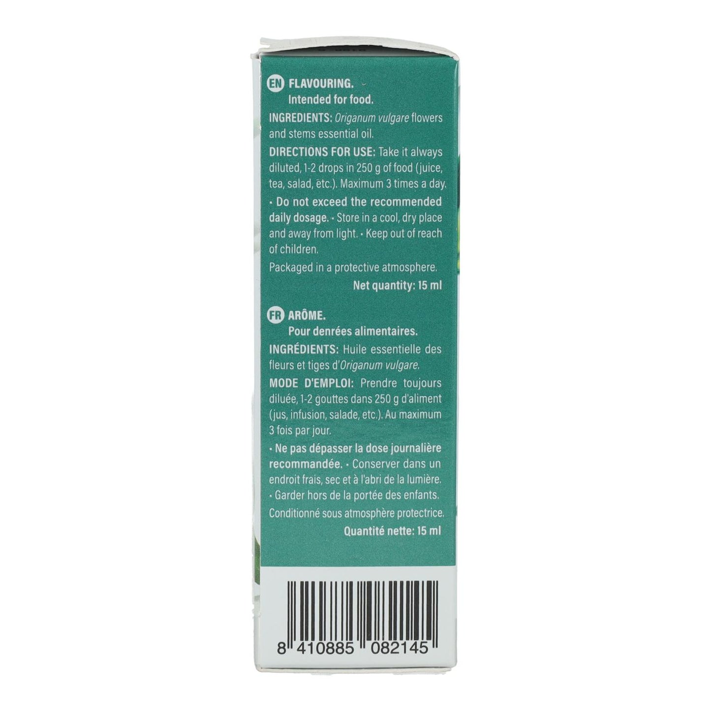 Aceite Esencial Alimentario De Oregano Marnys 15 ml