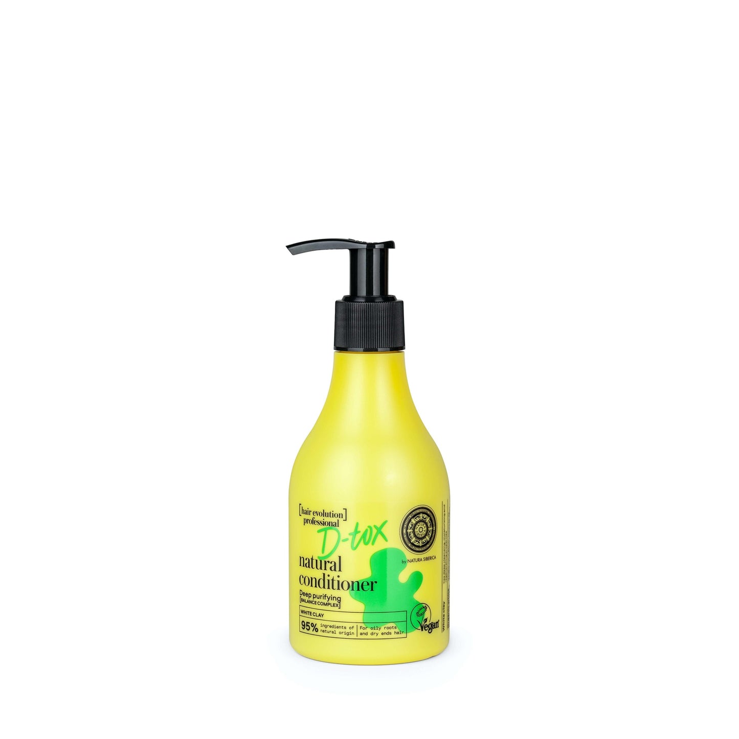 Acondicionador natural de Arcilla blanca «D-tox» Limpieza profunda Natura Siberica 245 ml