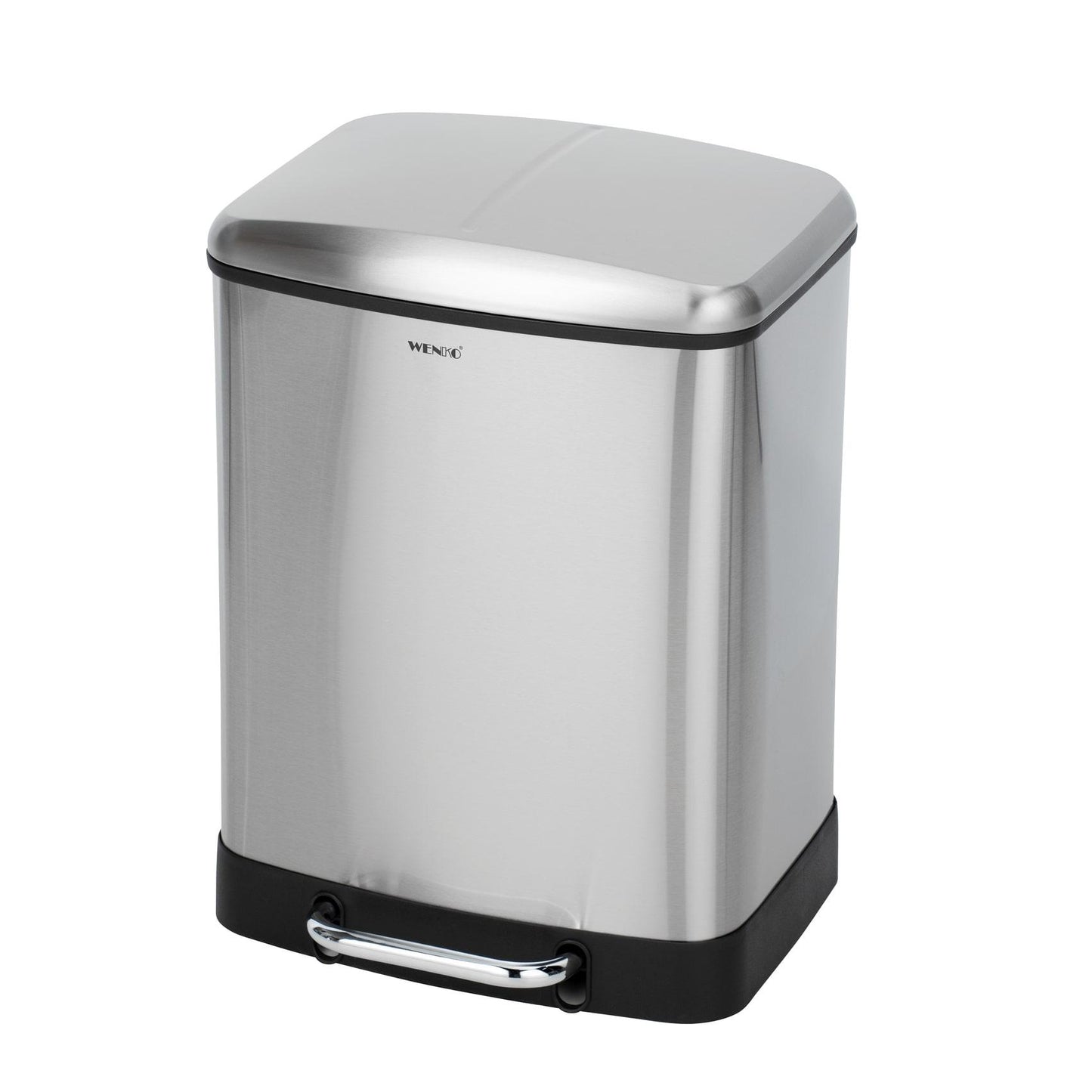 Cubo de pedal de acero inoxidable Easy Close Studio Duo, 2 x 20 lts.