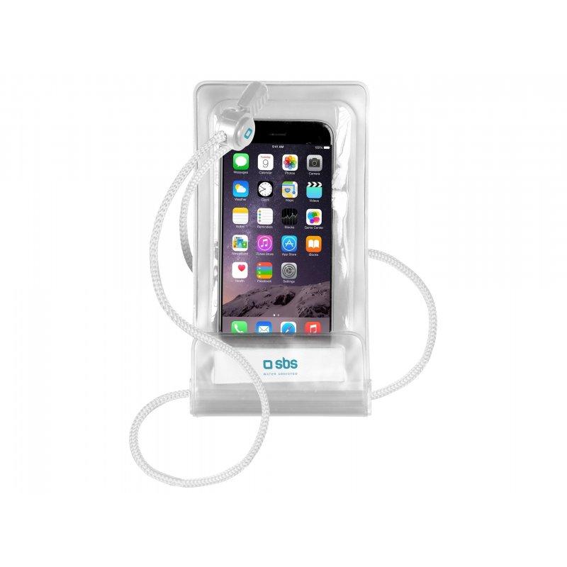 Funda impermeable para smartphone fino hasta 6,5'' transparente SBS