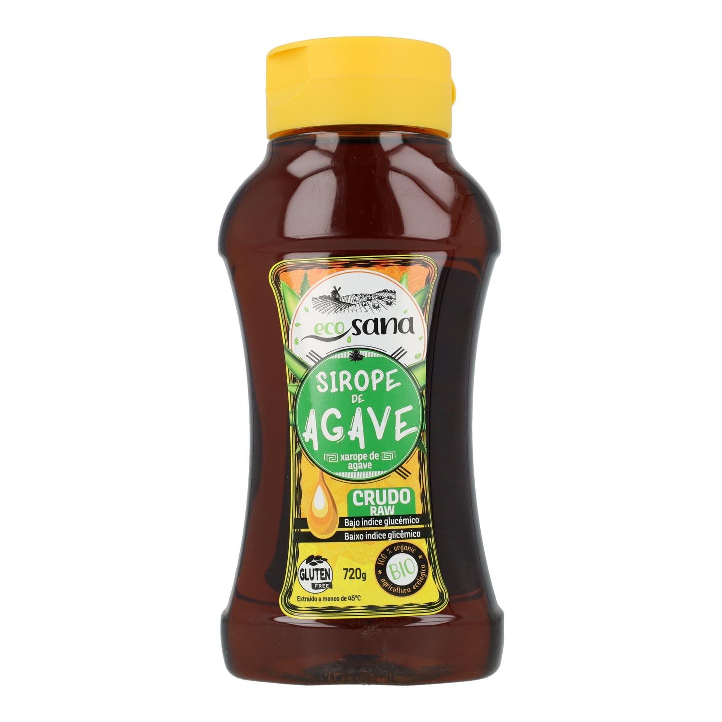 Sirope de agave crudo bio Ecosana 500 ml