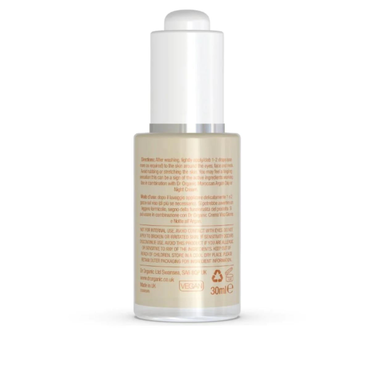 Sérum de ojos antiedad Aceite de Argán Dr. Organic, 30ml
