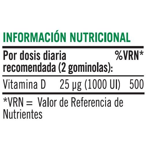 Vitamina D3 60 gominolas Nature's Bounty