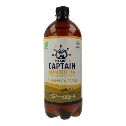 Kombucha Piña y Melocotón BIO Captain Kombucha 1L