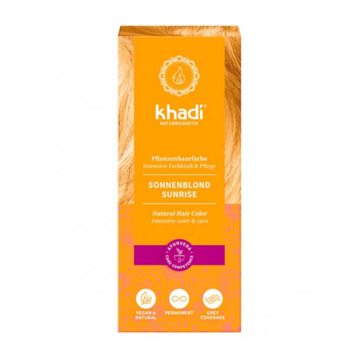 Tinte rubio miel amanecer Khadi 100 g
