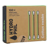 Bastoncillos para oido de Bambú y Algodón Ecológico Hydrophil, 100 ud
