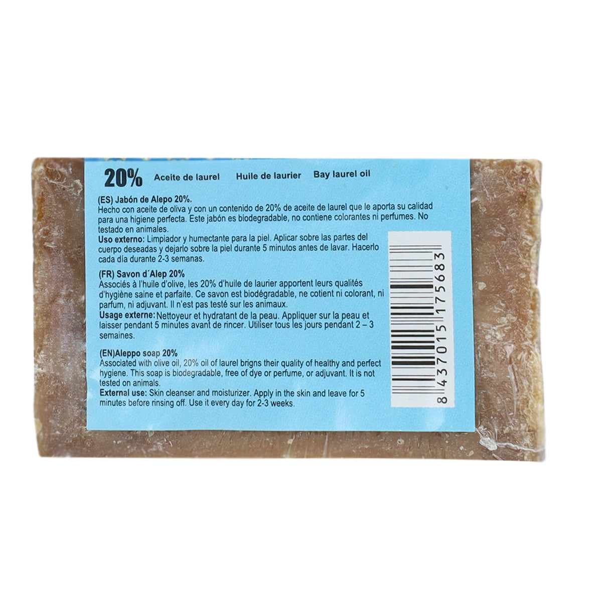 Jabón de Alepo 20% Inkanat 200 g