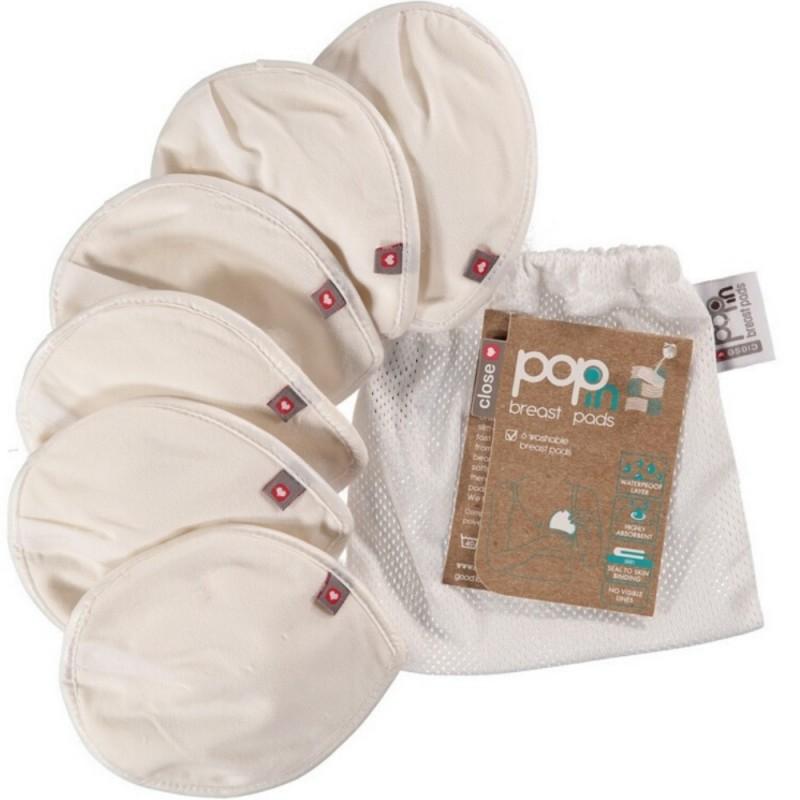 Discos de Lactancia Lavables de Bambu 6 uds Close Parent