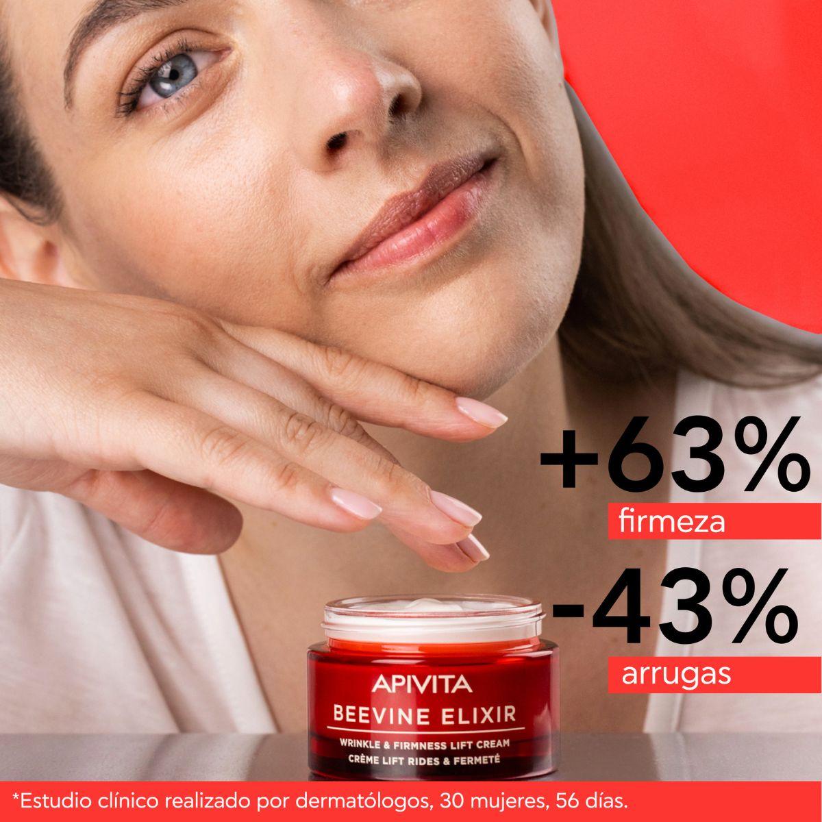 Crema lift arrugas & firmeza - Textura ligera BEEVINE ELIXIR, APIVITA 50 ml