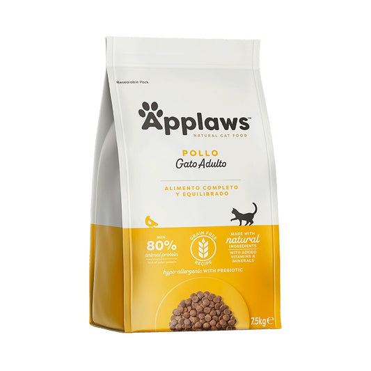 Applaws Cat Dry Adulto Grain Free Pollo 7,5kg Pienso natural para gatitos grain free