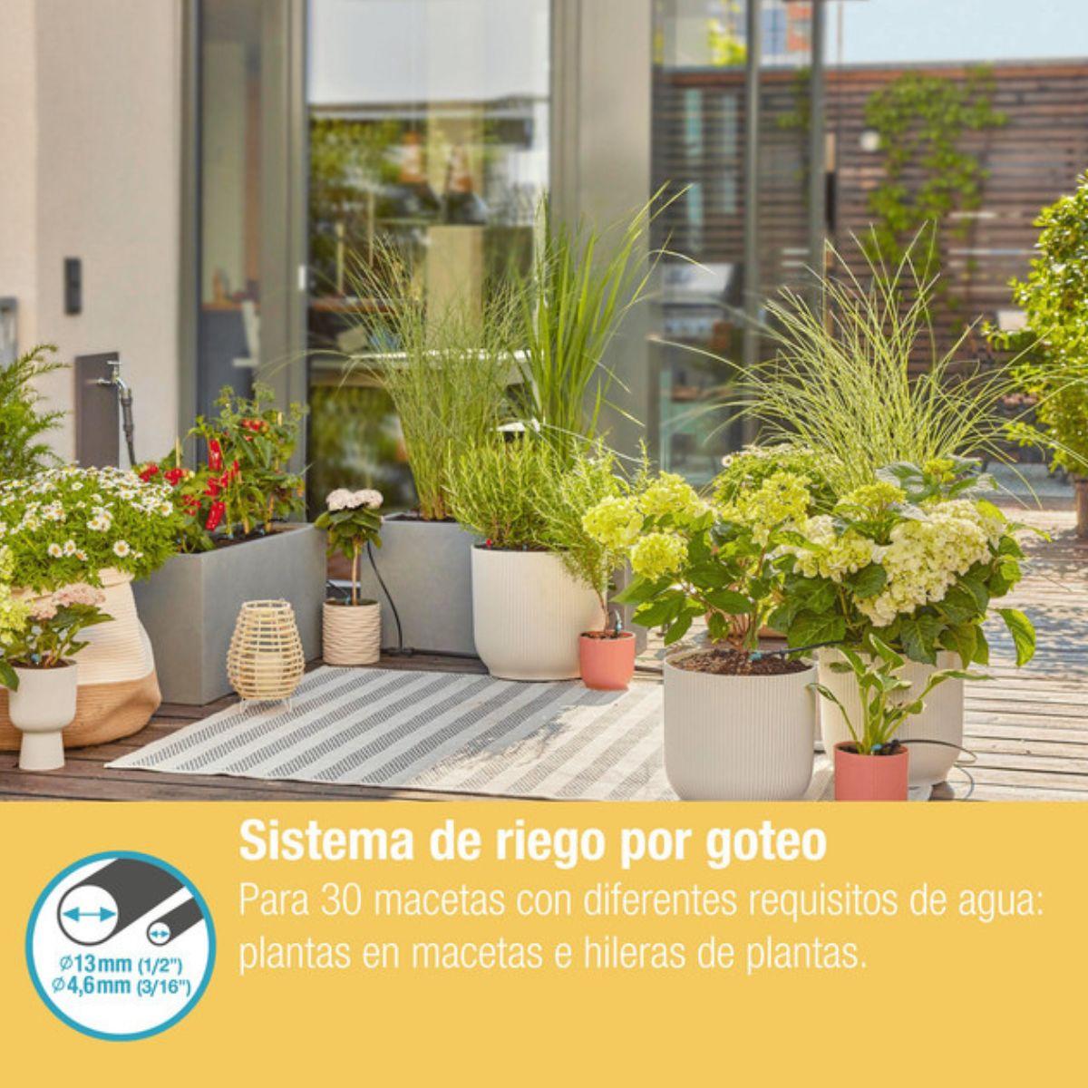 Set de Riego por goteo para terrazas (30 plantas) Microdripsystem Gardena