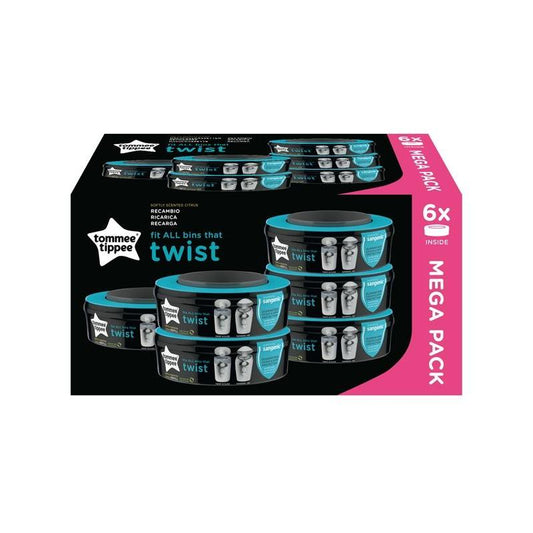 x6 recambios para cubo de basura Twist&Click