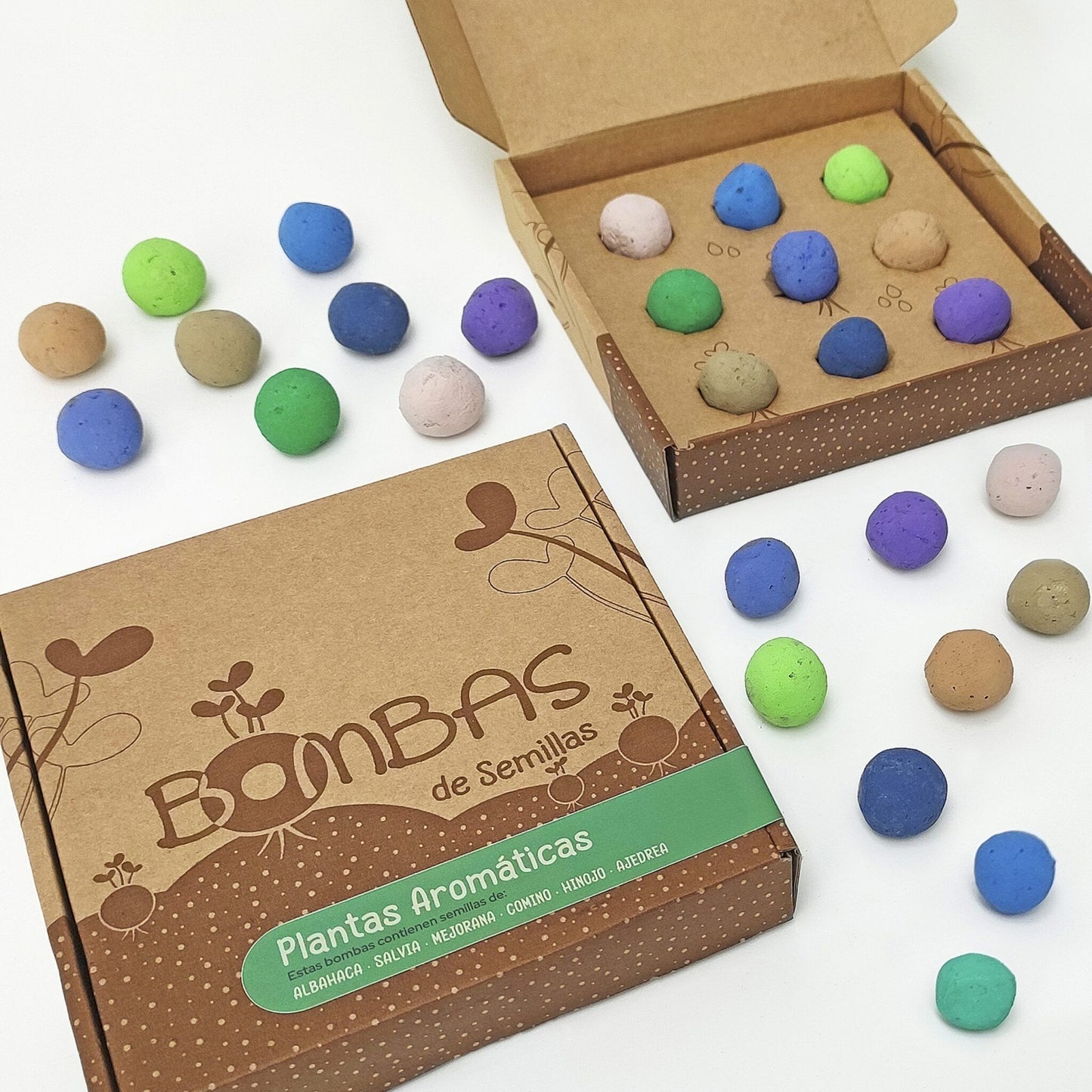 Bombas de semillas Plantas Aromáticas