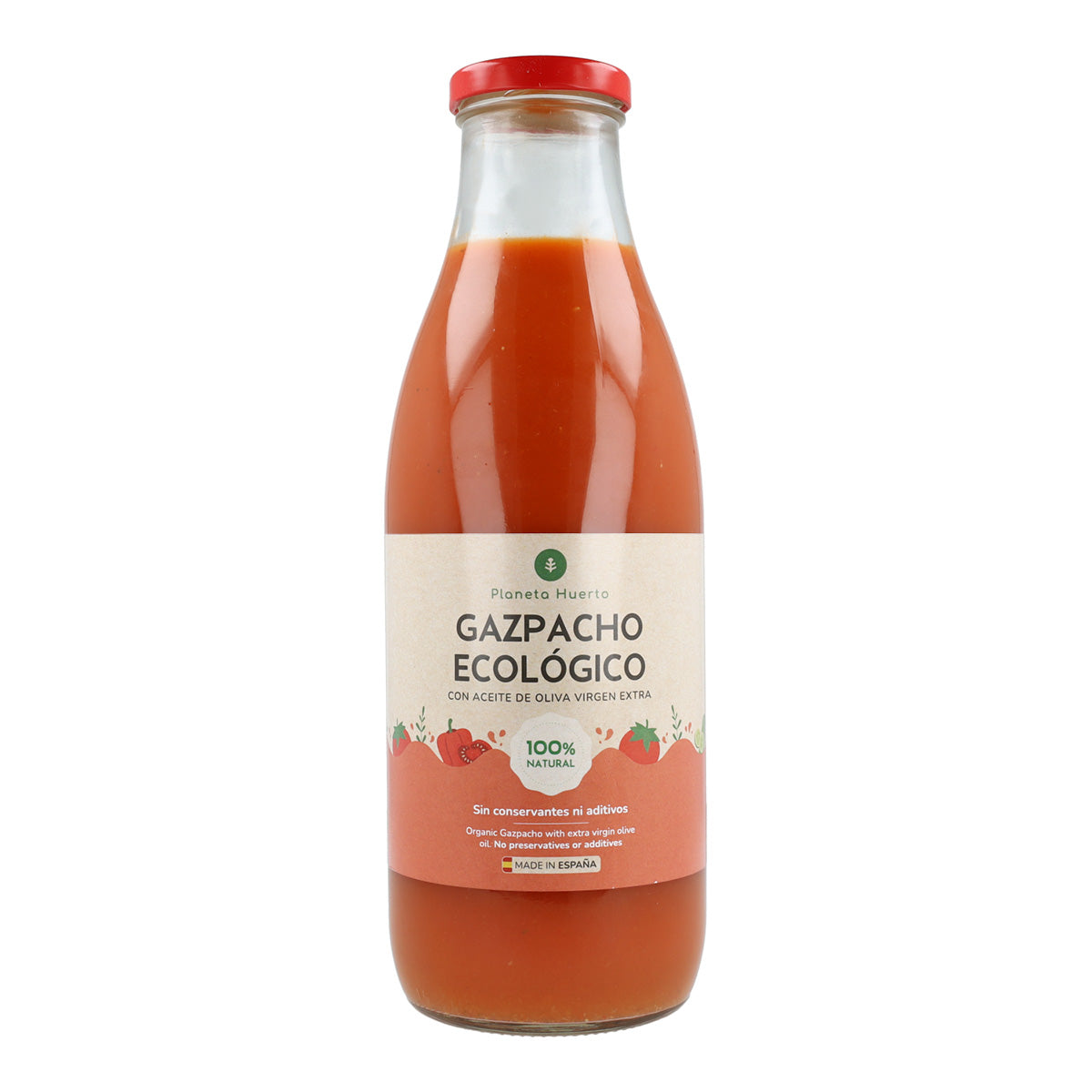 Pack 6x Gazpacho tradicional ECO con AOVE Planeta Huerto 1L