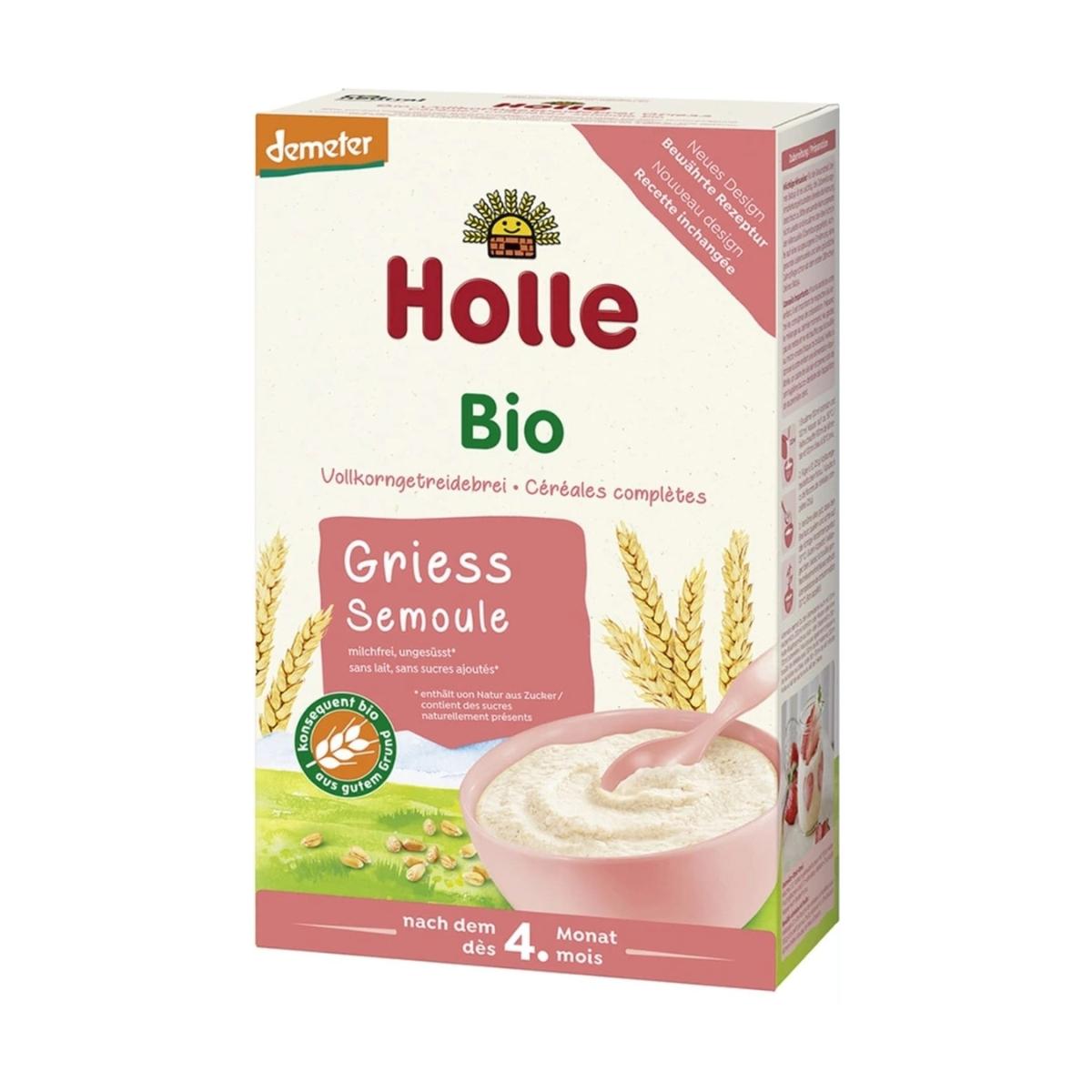 Papilla sémola de trigo ecológica +4M Holle, 250 g