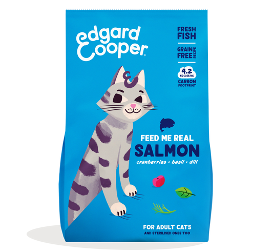 Pienso para gatos Salmón Fresco Edgard & Cooper 4 Kg