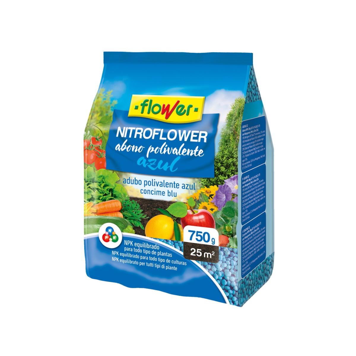 Abono polivalente azul nitroflower Flower 5 kg