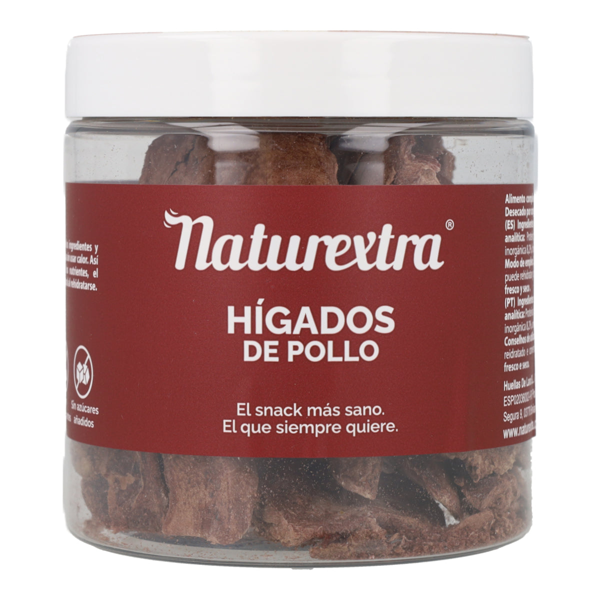 Snack natural liofilizado de hígado de pollo 60 g NaturExtra