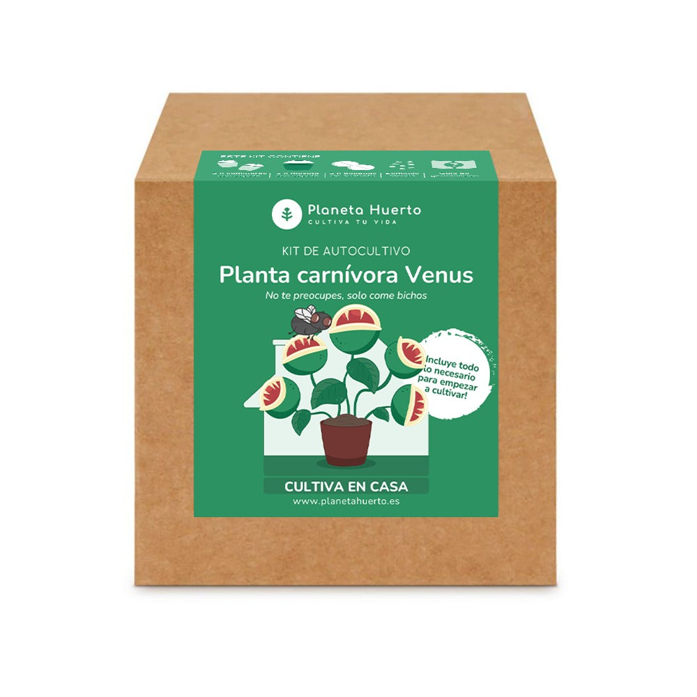 Kit de autocultivo Planta carnívora Venus atrapamoscas Planeta Huerto