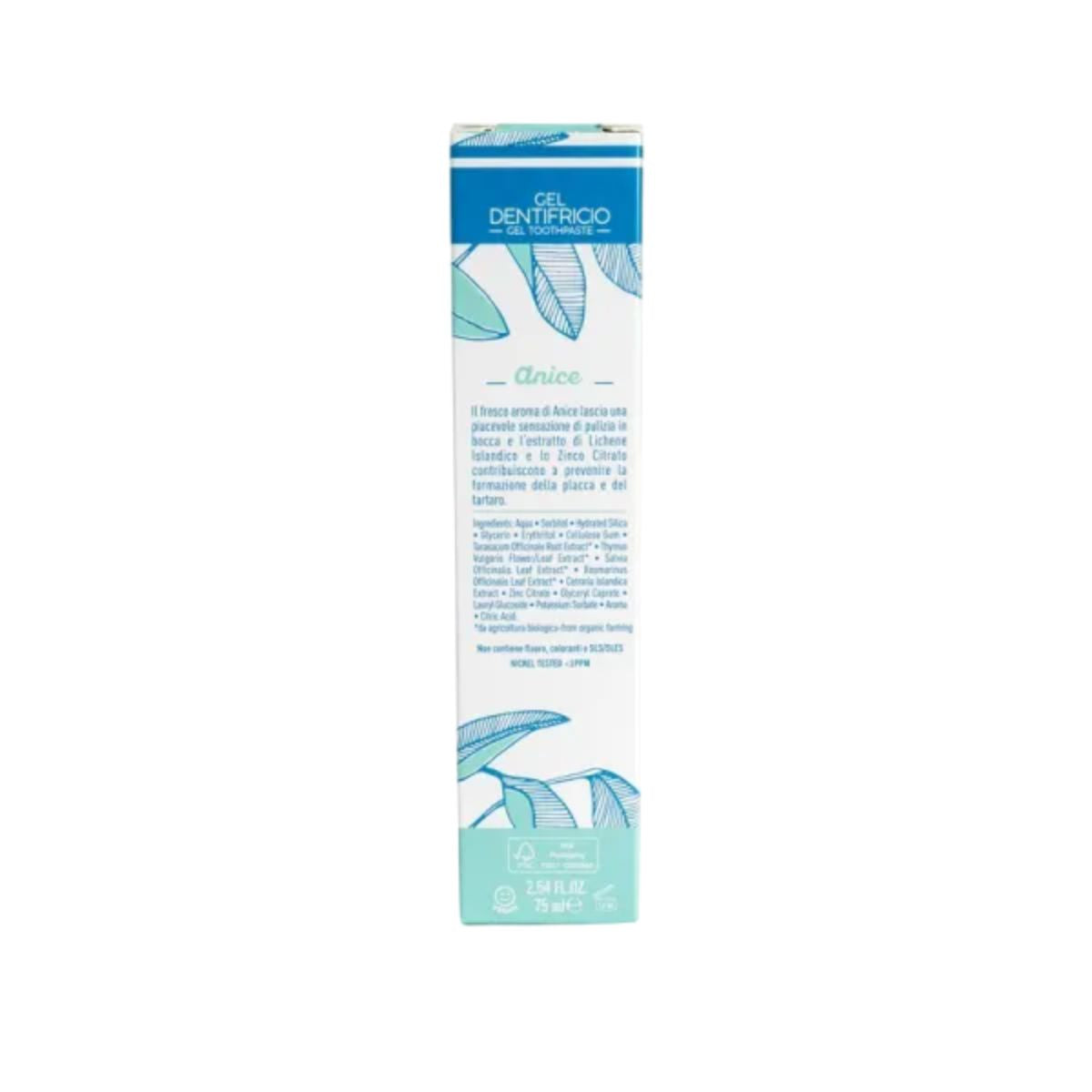 Pasta de dientes natural de anís 75 ml Ecologico Certificado Officina Naturae