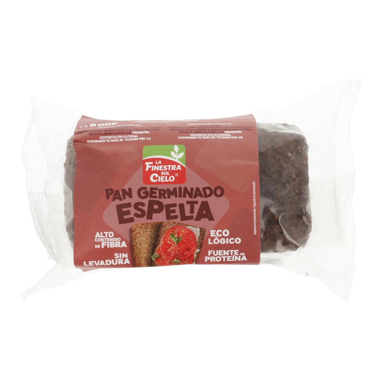 Pan Germinado de Espelta ECO La Finestra Sul Cielo 400 g