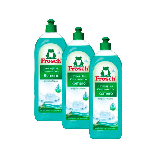 Pack 3x Lavavajillas romero Frosch 750 ml
