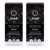 Pack 2x Tinte natural negro, Khadi, 100 g