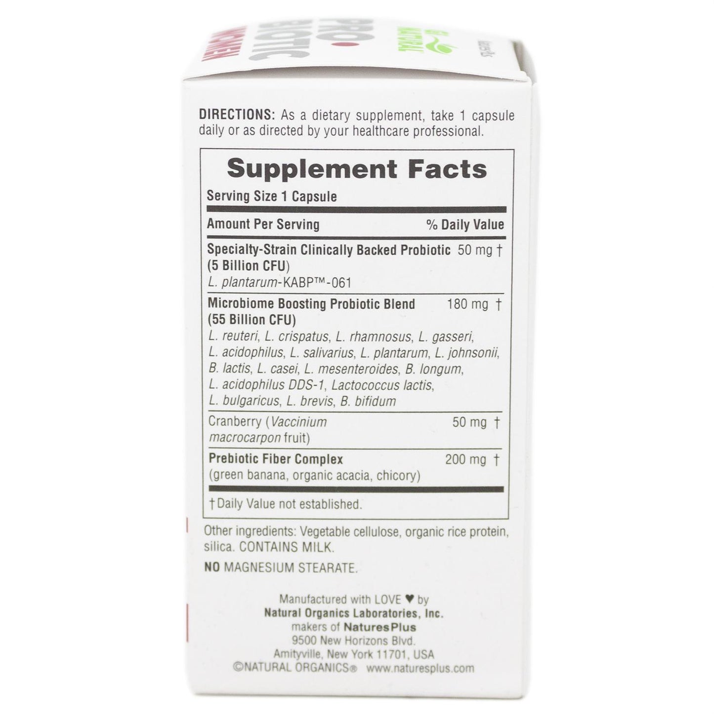 Probiótico Gi Natural Mujer Nature's Plus 30 cápsulas