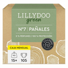 Pack ahorro Pañales LILLYDOO green, Talla 7, +15kg 105 uds
