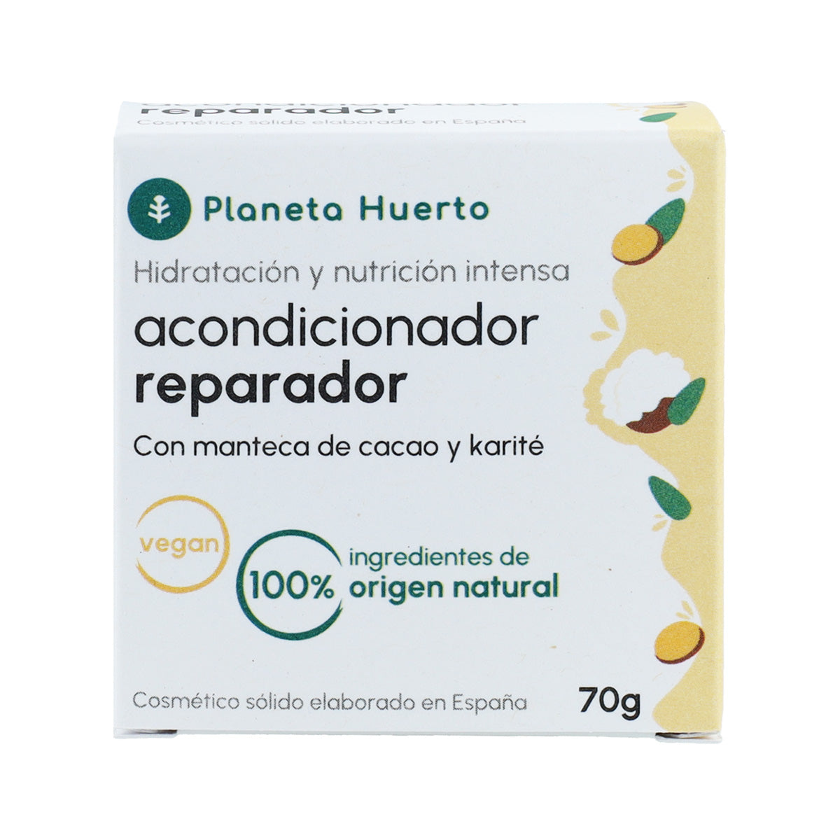 Acondicionador sólido reparador Planeta Huerto 85 gr