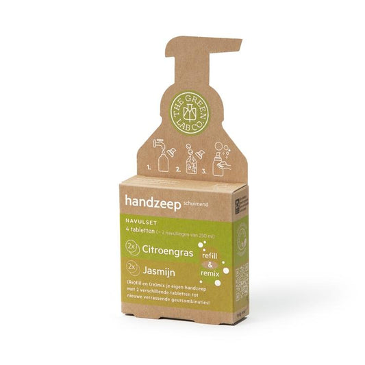 Set Recambios Jabón de manos Hierba limón y Jazmín (4 pastillas) The Green Lab