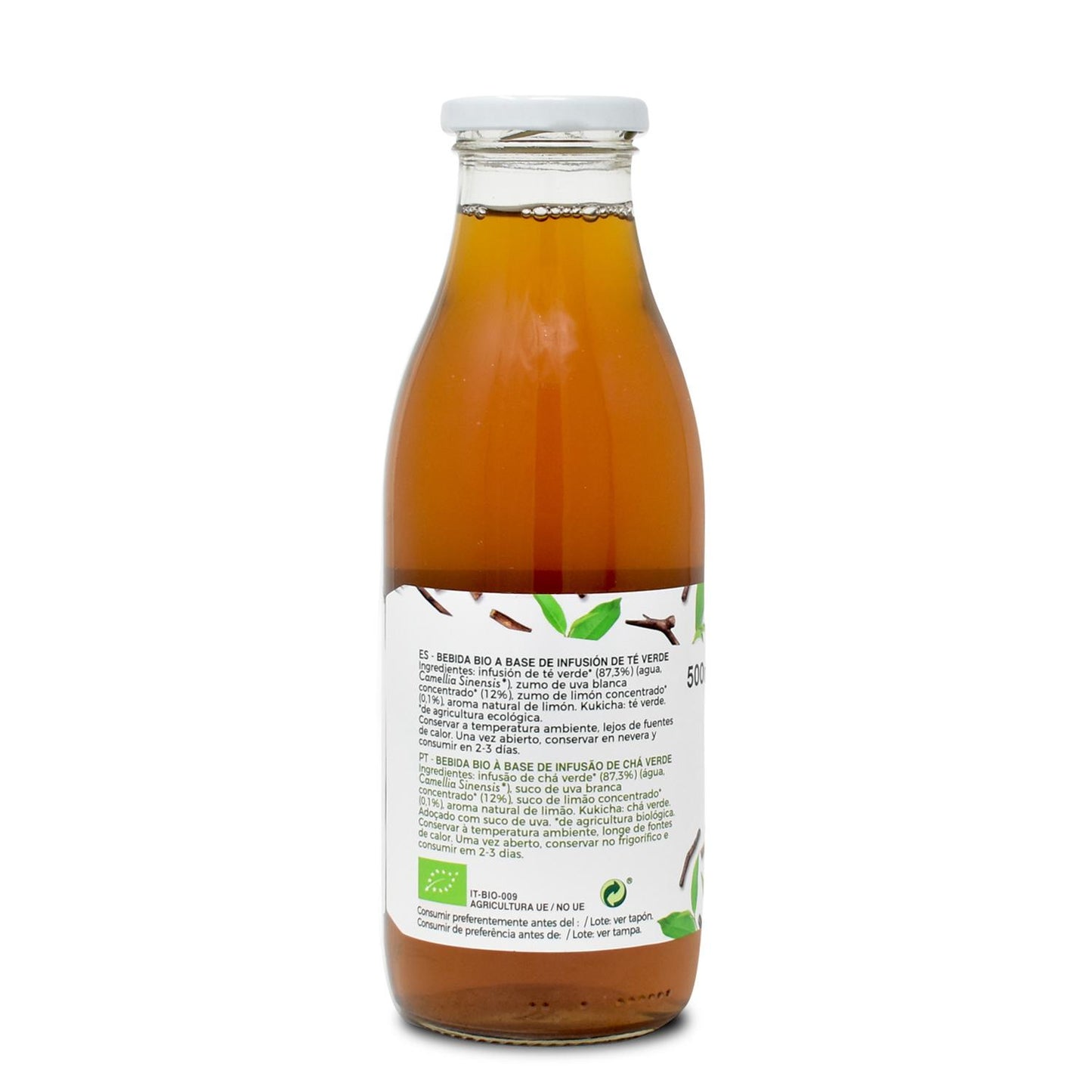 Té Kukicha Bio en botella de cristal La Finestra Sul Cielo 500 ml