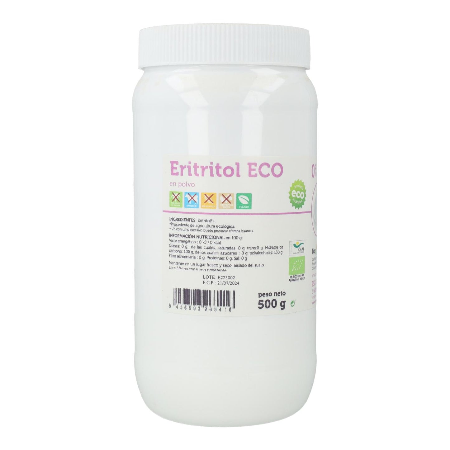 Eritritol Bio BioBética 500Gr