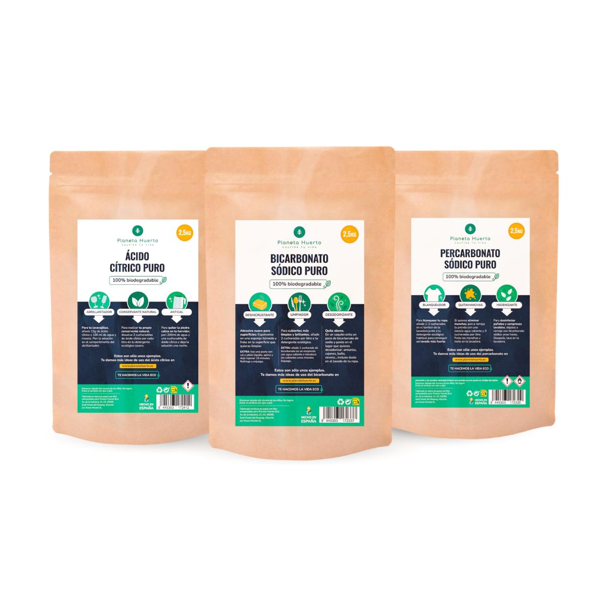 Pack limpieza hogar Zero Waste XL Planeta Huerto 2,5 Kg