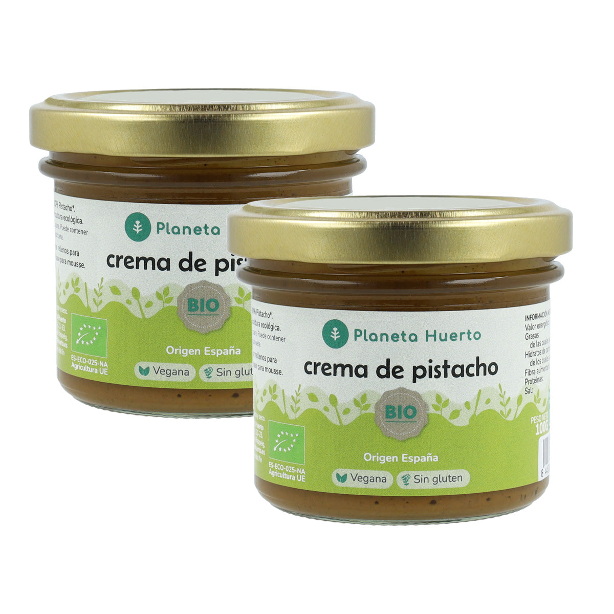 Pack 2x Crema de Pistacho 100% ECO Planeta Huerto 100 g