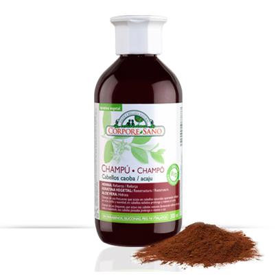 Champú Cabellos Caoba Henna Sándalo Corpore Sano 300 ml