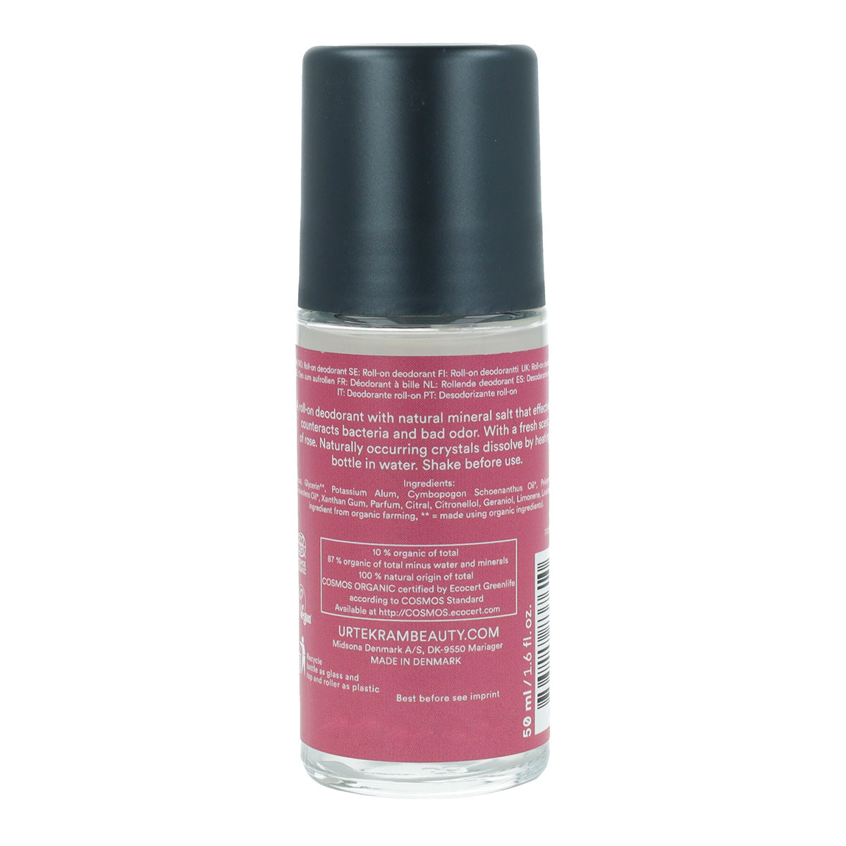 Desodorante Roll-On Rosas Urtekram 50 ml