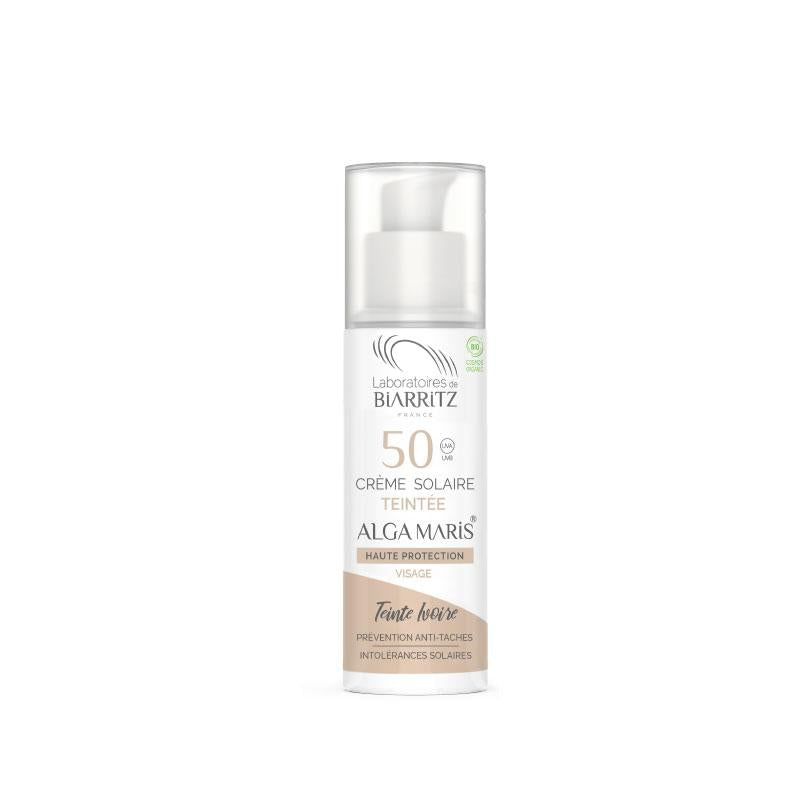 Crema facial color marfil spf 50 Biarritz