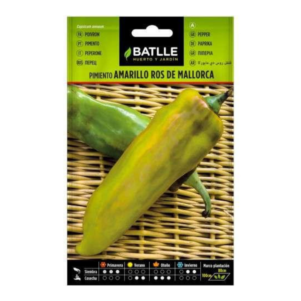 Semillas de Pimiento amarillo Ros de Mallorca Batlle